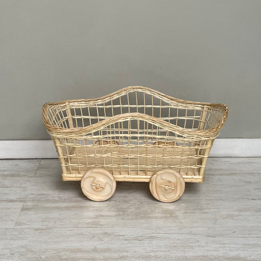 Carrito de mimbre