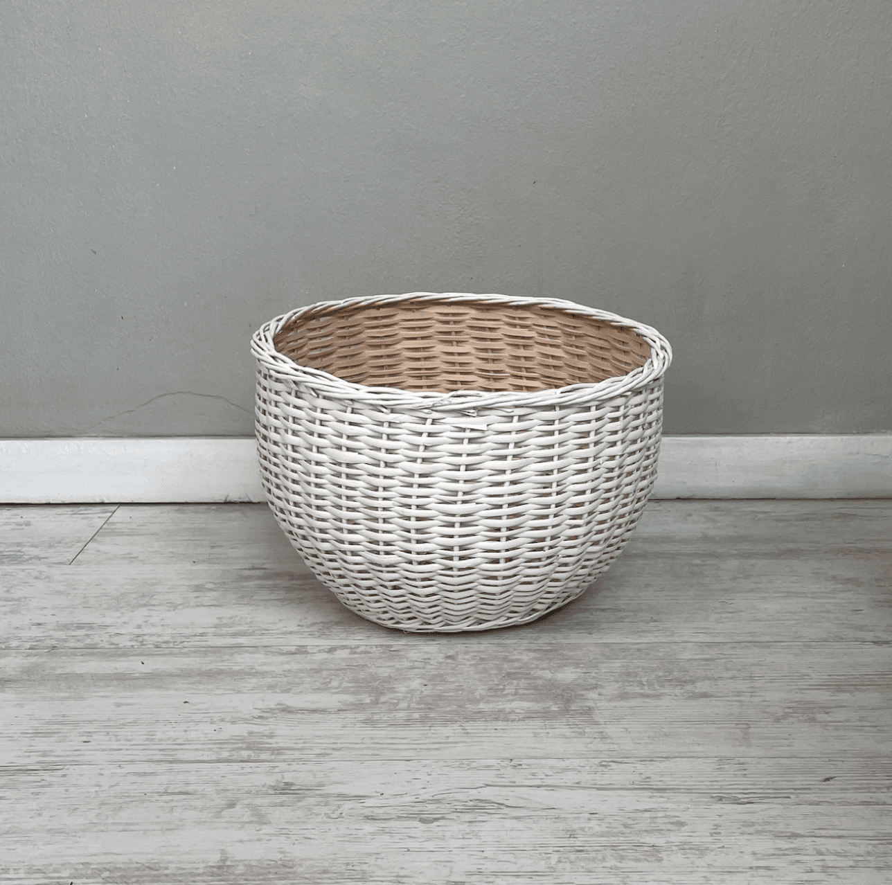 Canasto 34x20 blanco - micanastodemimbre