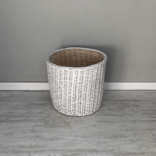 Canasto 40x40 blanco - micanastodemimbre