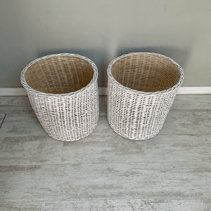 Canasto 40x40 blanco - micanastodemimbre