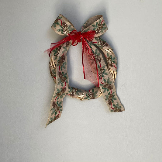 Corona Navideña Cinta Pilas - micanastodemimbre