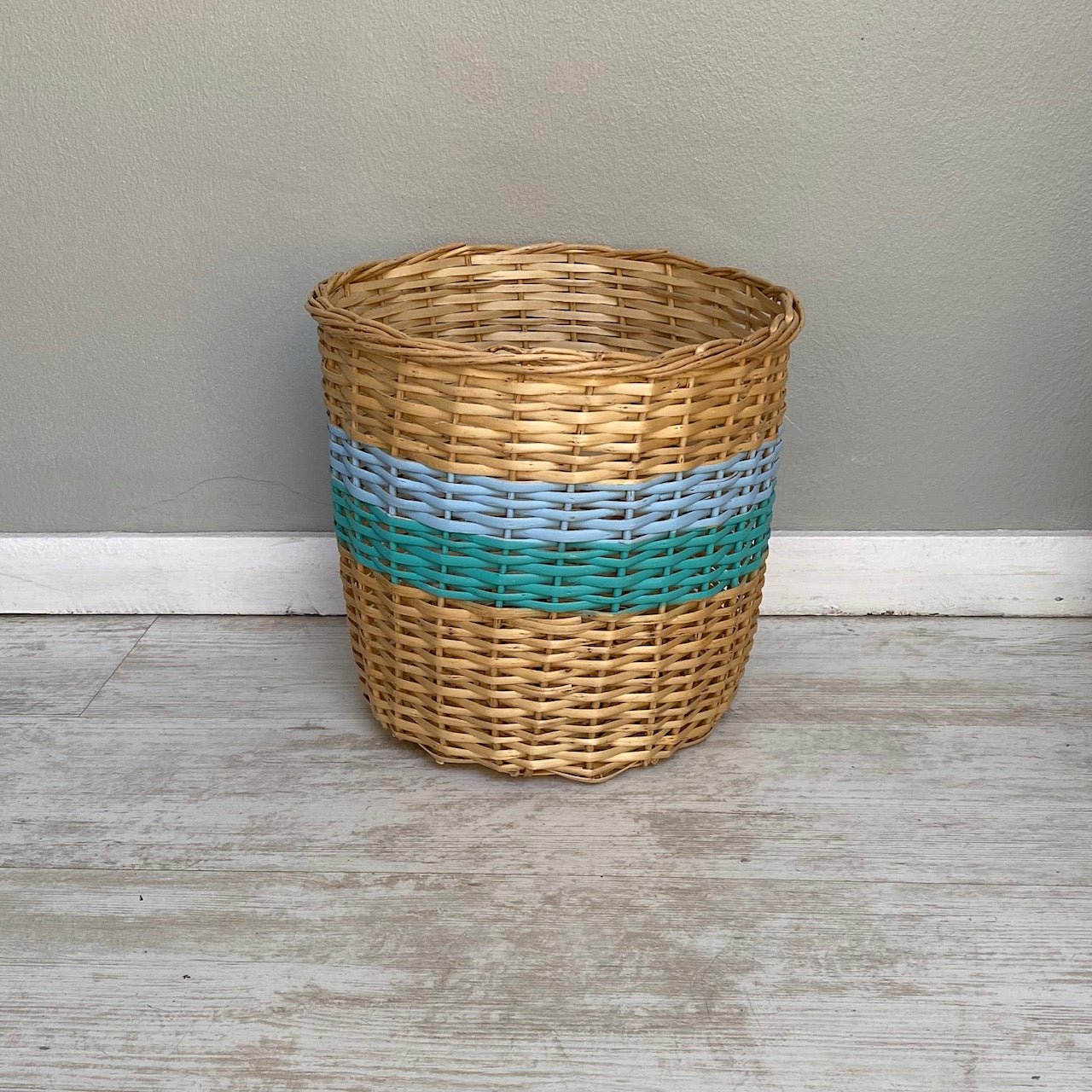 Canasto 30x30 doble franja - micanastodemimbre