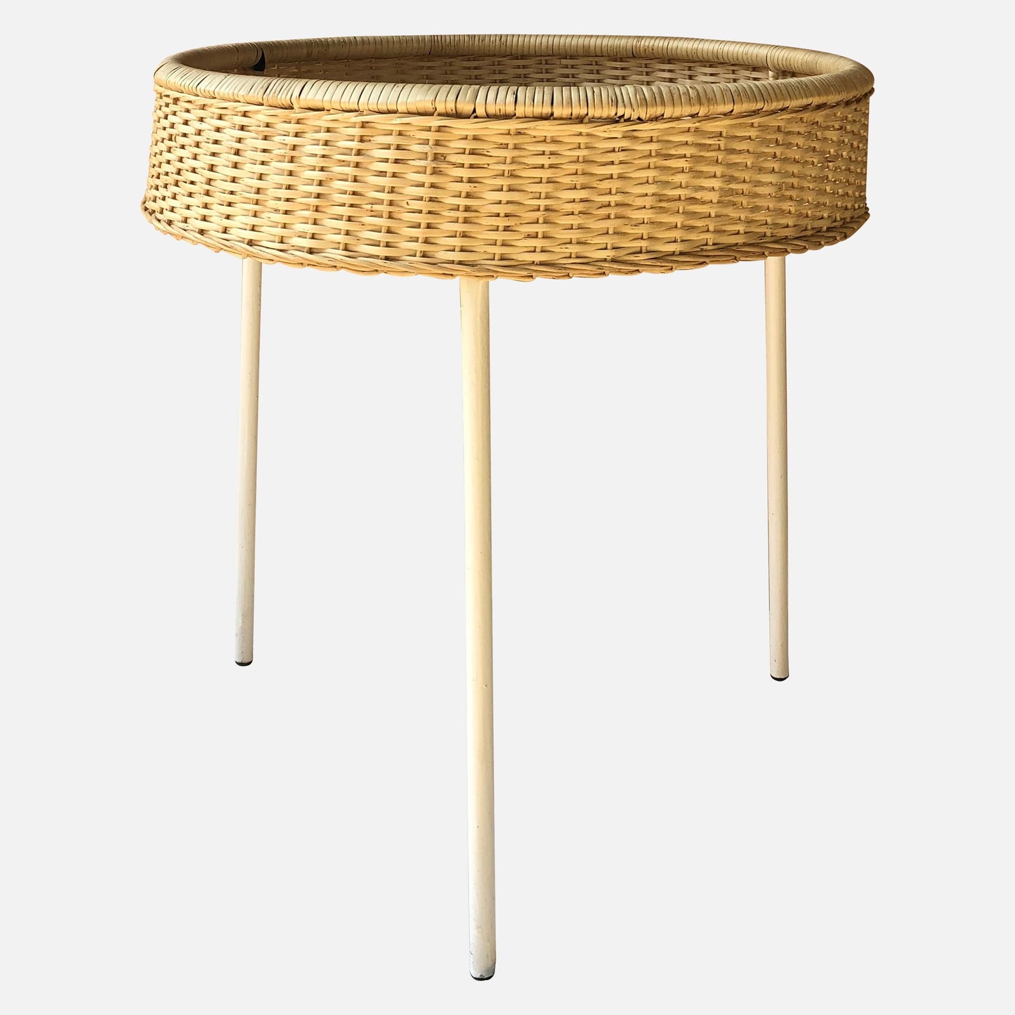 Mesa Lia mimbre blanco