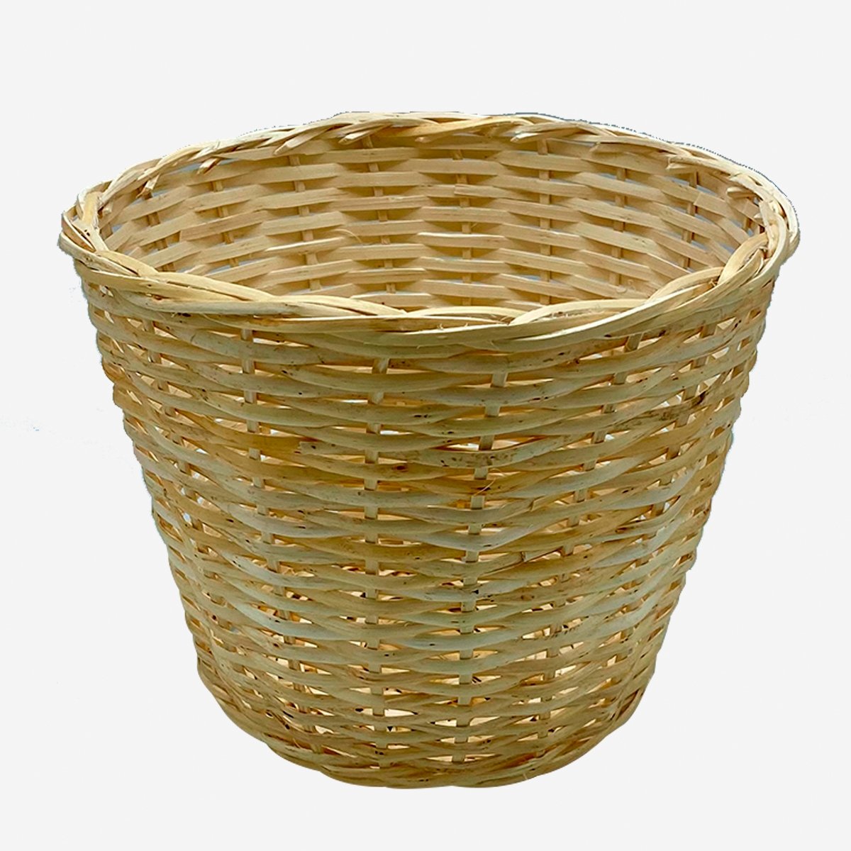 Mini basket mimbre blanco