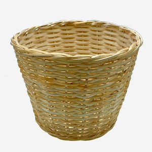 Mini basket mimbre blanco