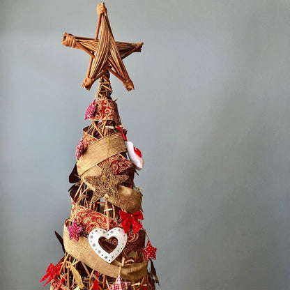 Pino Navidad mimbre cocido