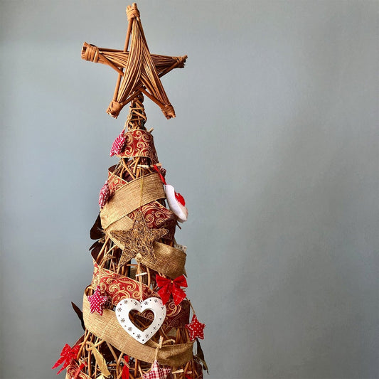 Pino Navidad mimbre cocido